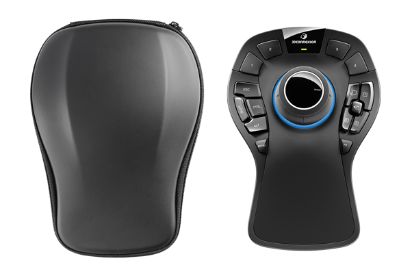 3Dconnecxion SpaceMouse Pro Wireless back and front view