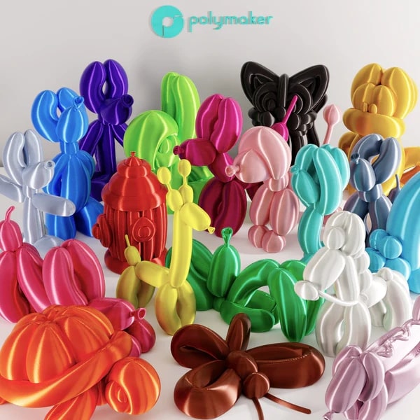Polylite PLA 絲綢色系列 - 各色列印成品