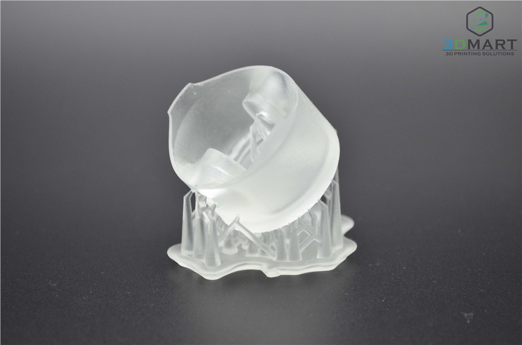 Formlabs SLA 3D列印機 Form 2 台灣 開箱文章 成品未拆支撐 側視角 3DMART Formlabs SLA 3D列印機 Form 2 台灣 開箱文章 成品未拆支撐 側視角 3DMART