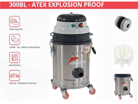 ATEX Z22 Industrial Vacuum Cleaner 300 BL features
