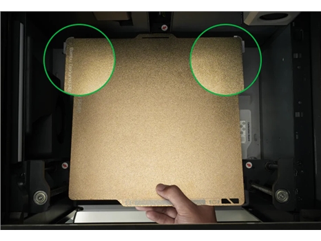 Bambu 雙面紋理PEI 列印平台的安裝過程