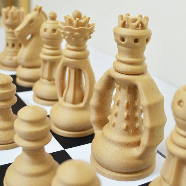 [3D列印成品分享] ColorFabb 仿木材料 - 西洋棋大對決!