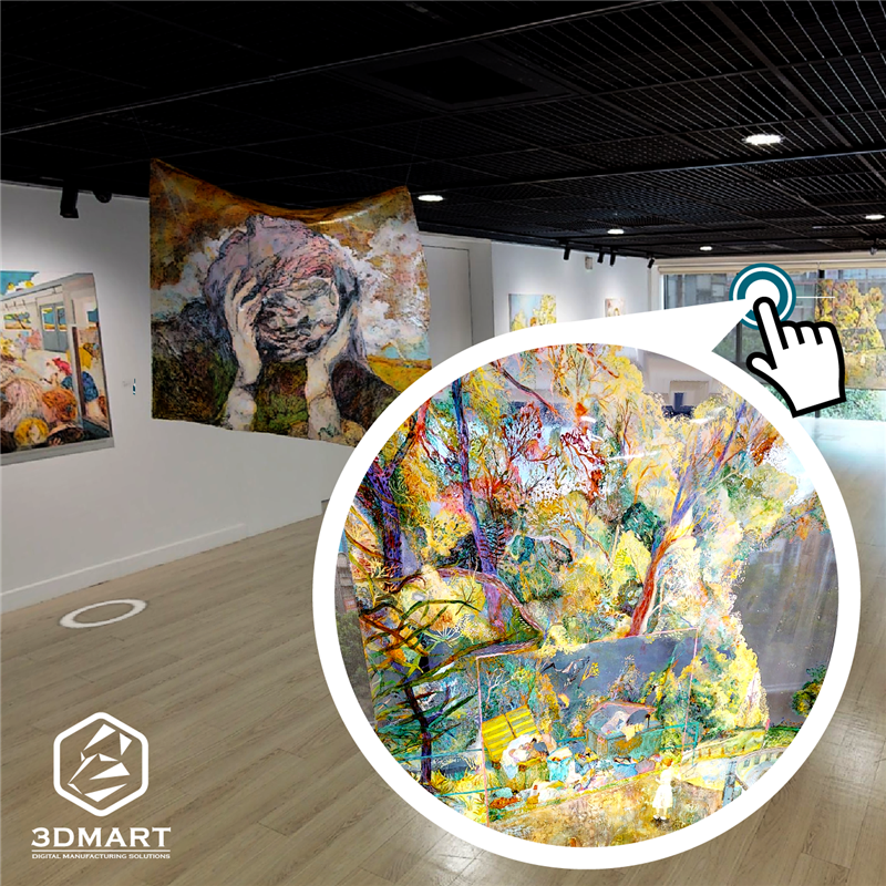 【3D環景掃描】360度全景線上看展，藝術品近距離互動！