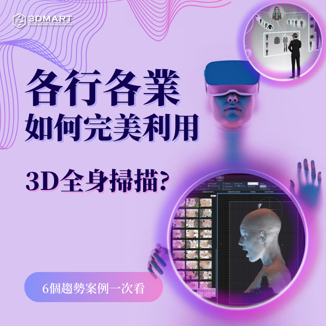 【3D掃描應用】各行各業如何完美利用人體3D掃描? 5個趨勢案例一次看