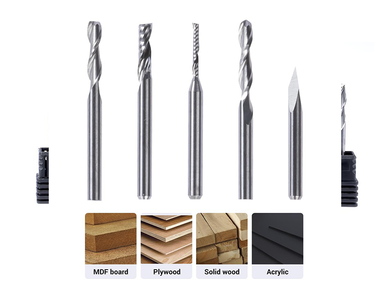 Snapmaker CNC Carving Bits (5-Pack)