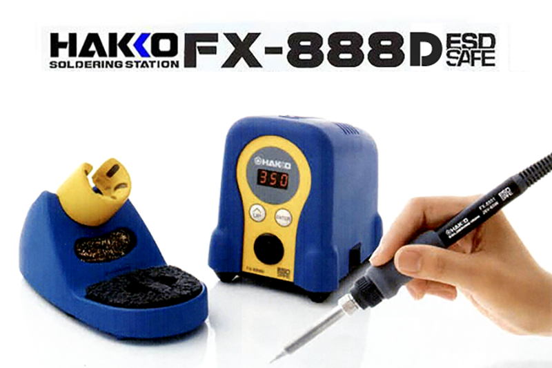 HAKKO FX-888D Digital Soldering Station with Electrostatic Discharge Protection