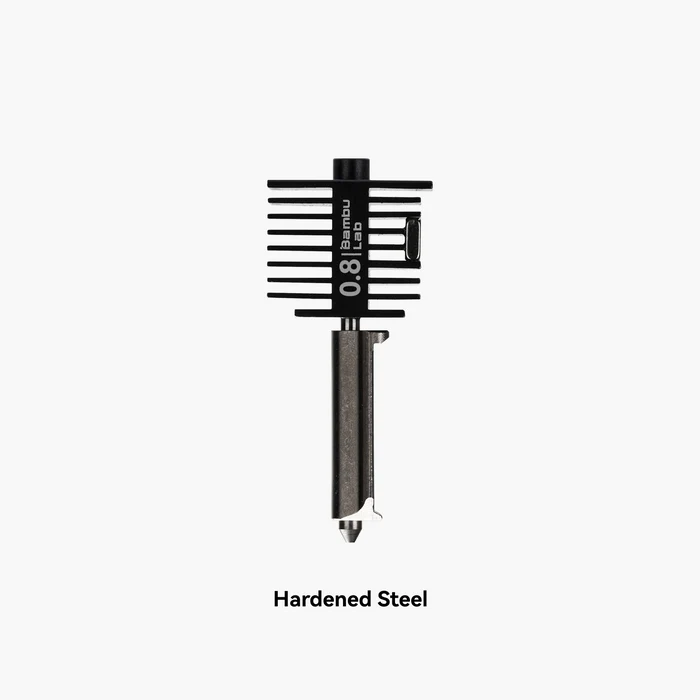 Bambu Lab Hardened Steel Nozzle Series - 0.4/0.6/0.8mm [For A1 Only]