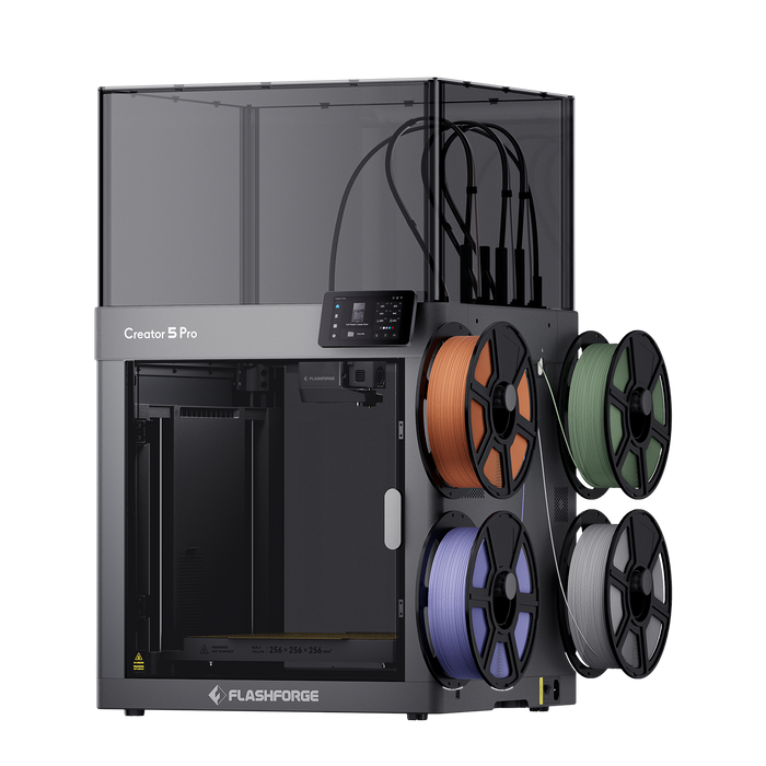 Flashforge Creator 5 Pro 四噴頭封閉式多色 3D 列印機
