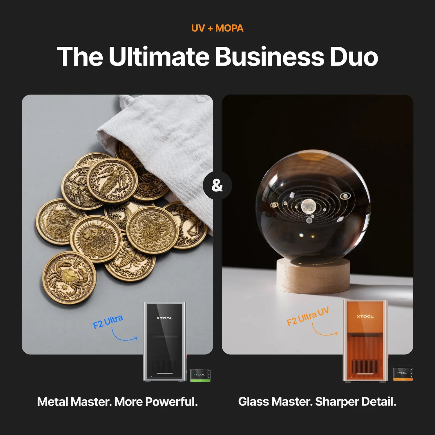 xTool F2 Ultra MOPA+UV Ultimate Business Duo