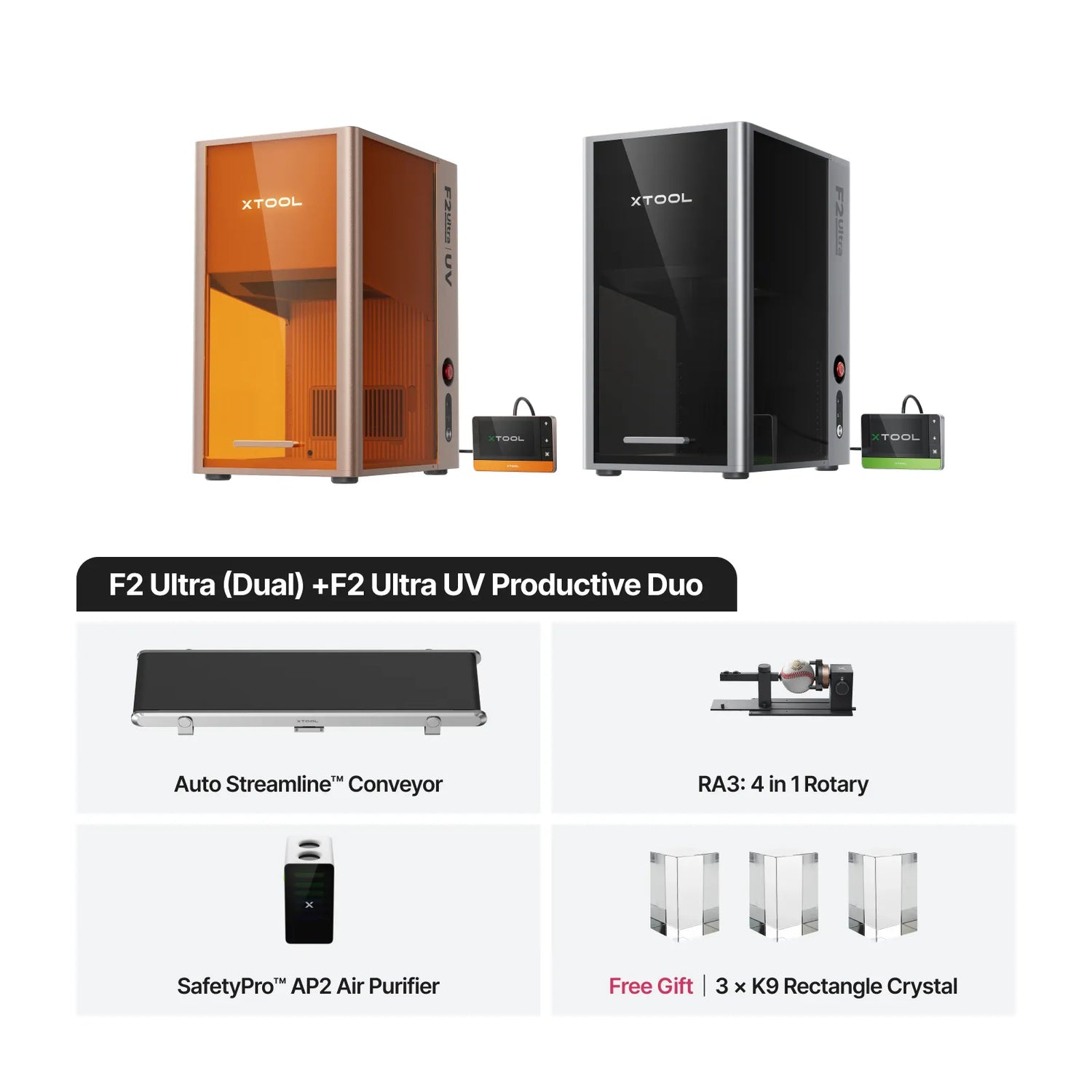 xTool F2 Ultra MOPA+UV Ultimate Business Duo