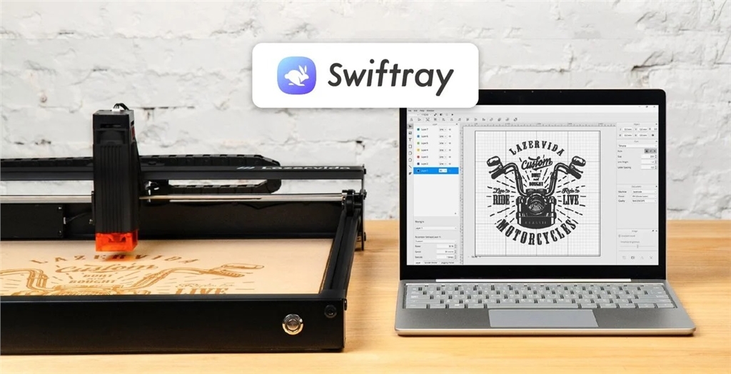 Lazervida  Swiftray collaborative software