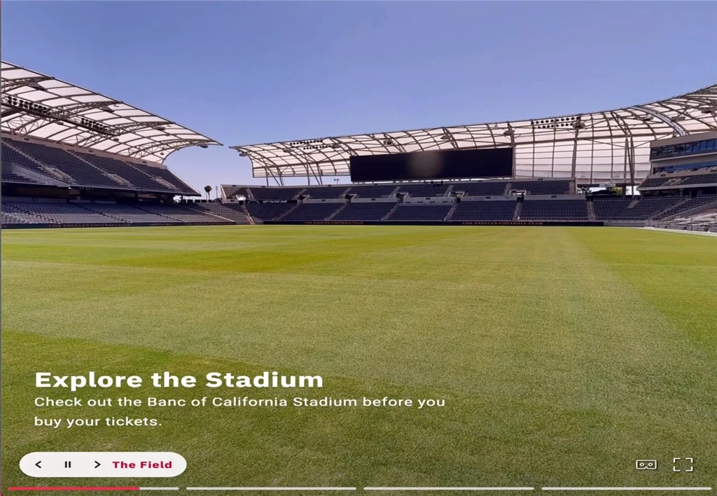 Matterport Pro3 3D scan the stadium