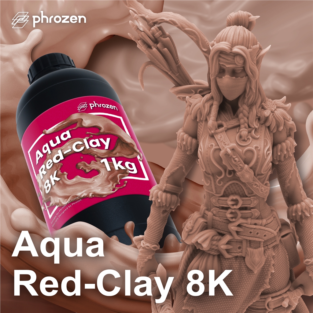 Phrozen Aqua Red-Clay 8K Resin (1kg)
