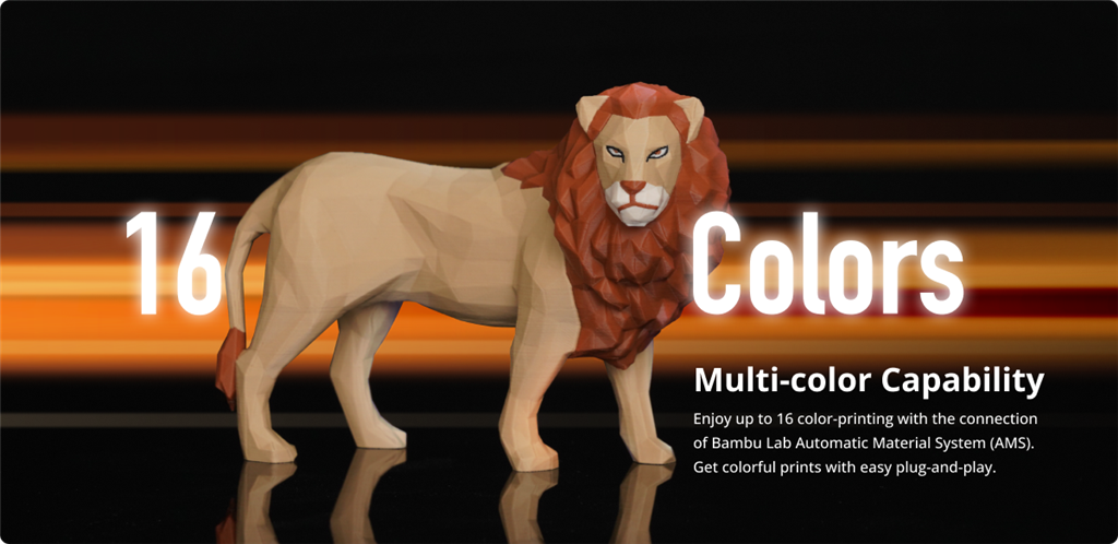 Bambu Lab P1S 3D printer is multi-color capability
