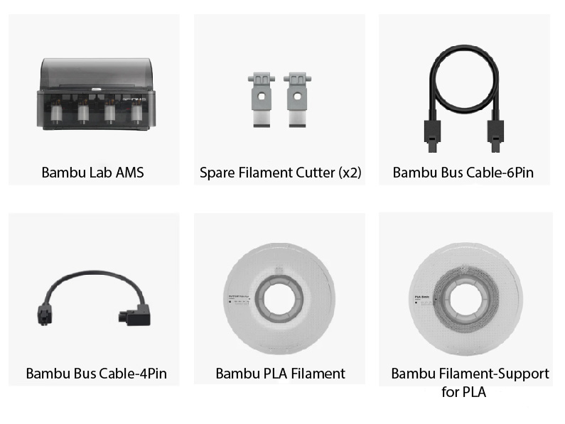 Bambu Lab P1S 3D printer + AMS Bundle add-ons