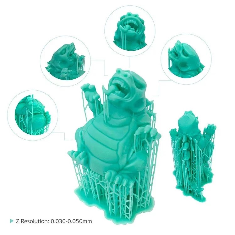Phrozen Aqua Green Resin 3D Printing Sample