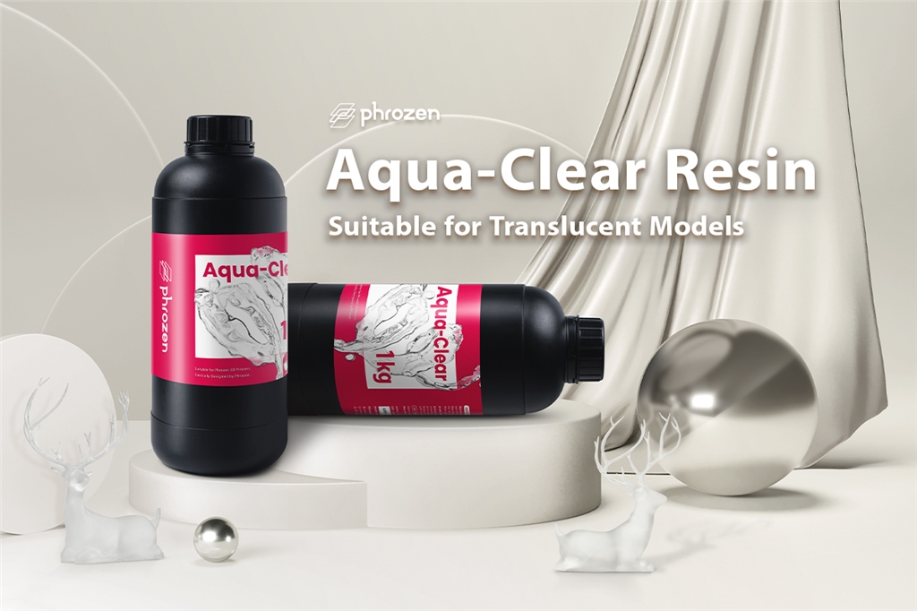 Phrozen Aqua Clear Resin and Sample
