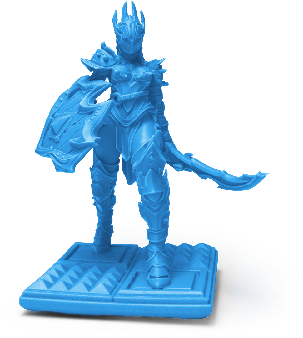 Phrozen Aqua Blue Resin 3D Printing Sample