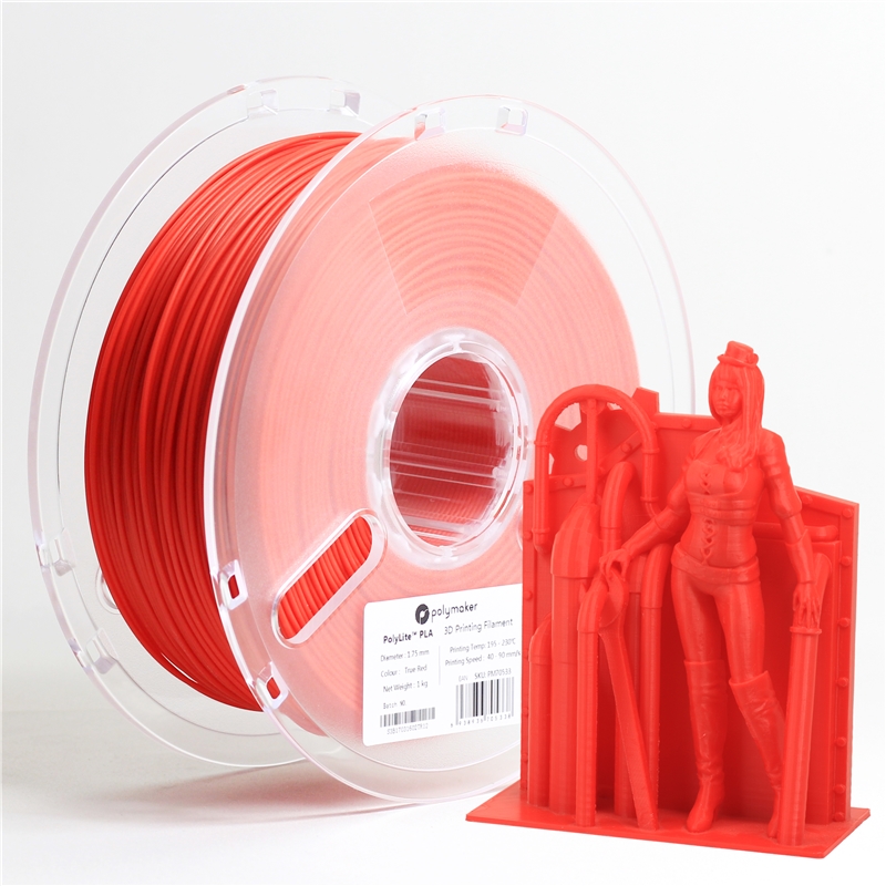 Polymaker 3D列印線材 -Polylite PLA 紅色
