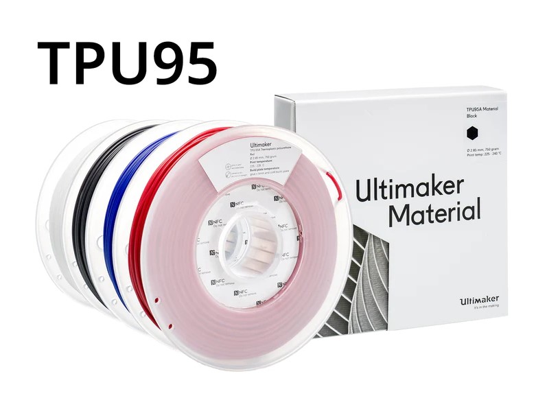 Ultimaker TPU 95A available for 4 colors