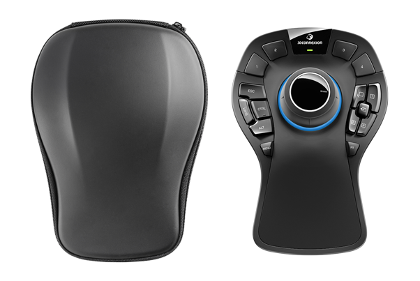 spacemouse pro wireless back and front view