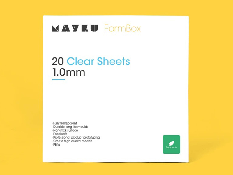 Mayku FormBox Vacuum Forming Cast Sheets 1mm