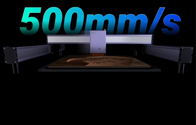 Snapmaker ray 可達最大 500 毫米/秒 的工作速度