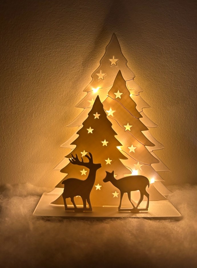 聖誕樹與馴鹿