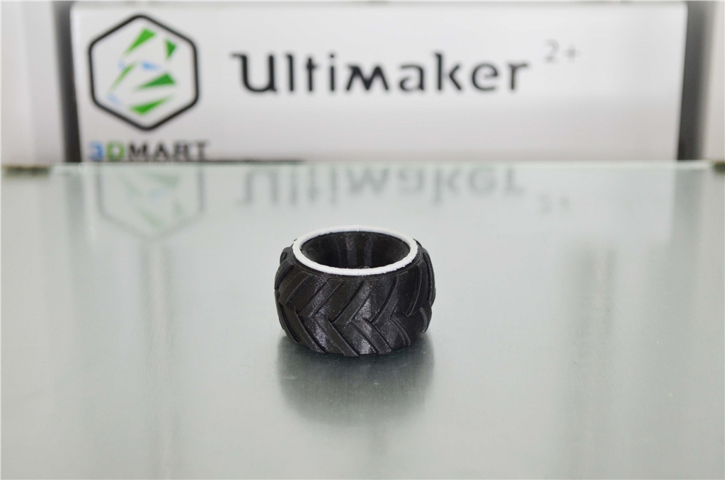 3DMART Ultimaker 2+ 3D列印機 Ninjatek Cheetah  輪胎 換色 成品