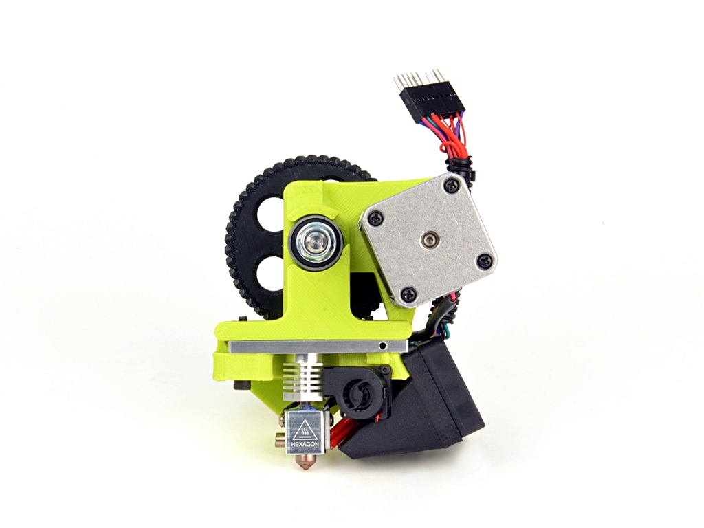 LulzBot Mini Flexystruder Tool Head v2, 3D printer,  FDM, FFF, 3D列印機, 3D印表機, 3D列表機, TPE, TPU, 彈性材料, 彈性3D列印材料