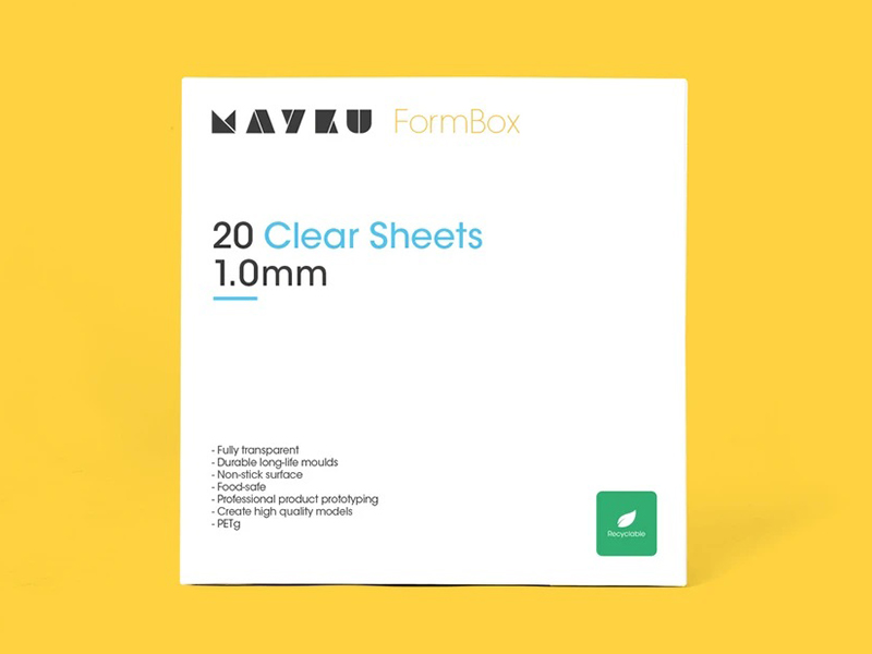 Mayku FormBox Vacuum Forming Cast Sheets 1mm