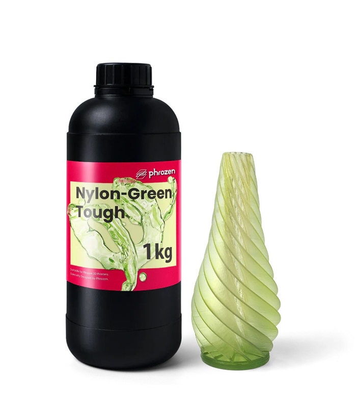 Phrozen功能型樹脂-尼龍綠高韌性樹脂(1kg)與成品