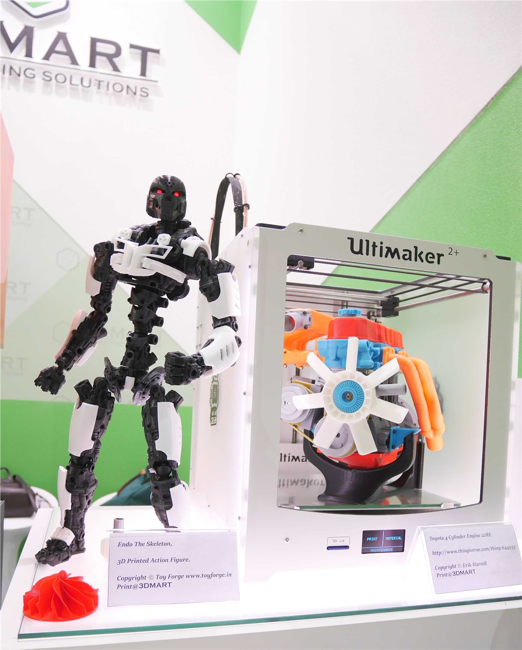 3D列印 骷髏機器人 ENDO  3D印表機 Ultimaker2+ 四缸引擎