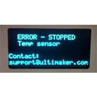 感溫線錯誤訊息 (Error-stopped Temp Sensor)